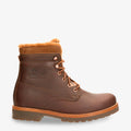 P03 Aviator Igloo botas de piel con forro interior de pelo natural. cuero